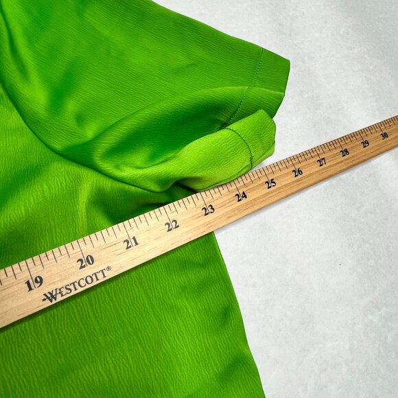 WAYF Womens Green Cropped Button-Up Blazer Top Size XL - Picture 6 of 8